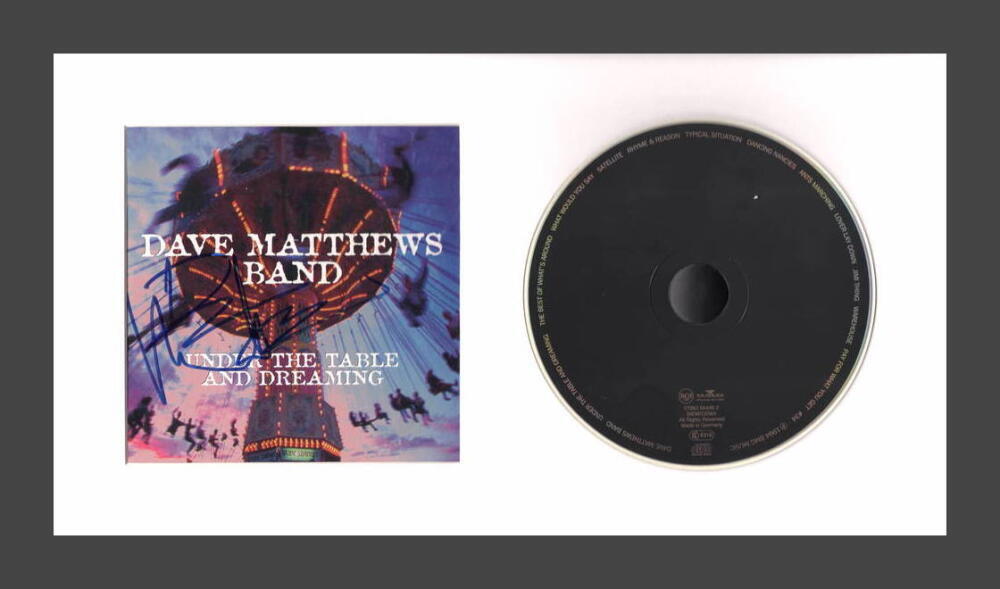 Dave Matthews Signed Autograph Under the Table Dreaming Framed CD Display w/ JSA
