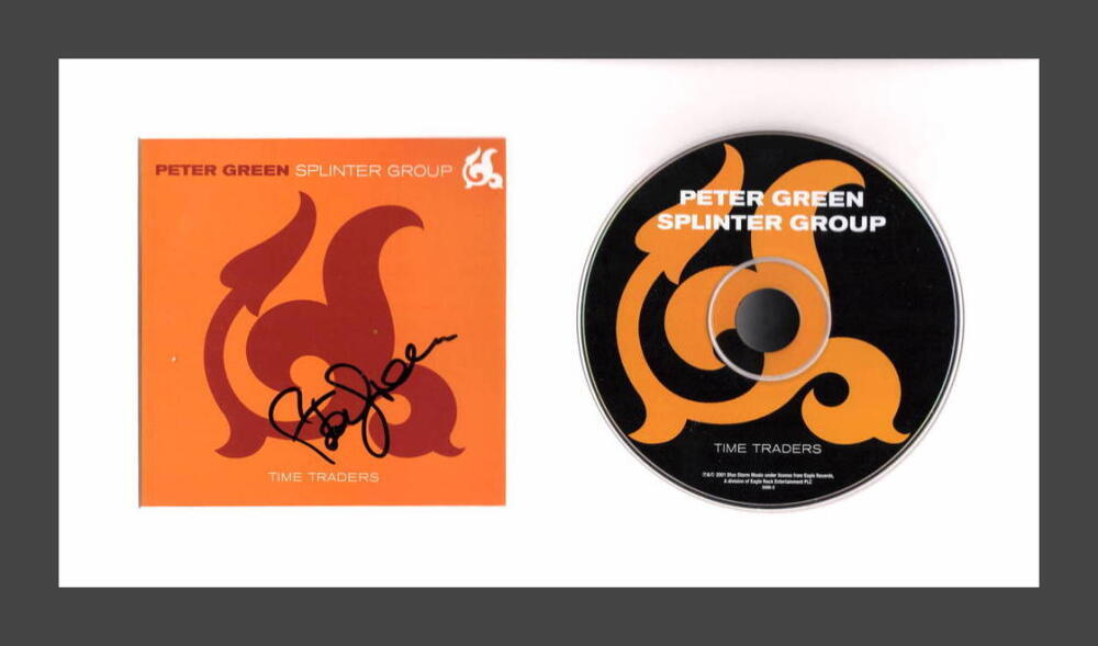 Peter Green Fleetwood Mac Signed Autograph Time Traders Framed CD Display w/ JSA
