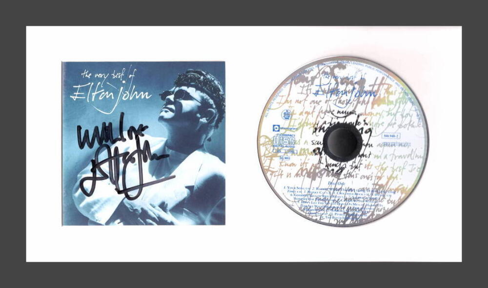 Elton John Signed Autograph The Very Best Of Framed CD Display w/ JSA COA
