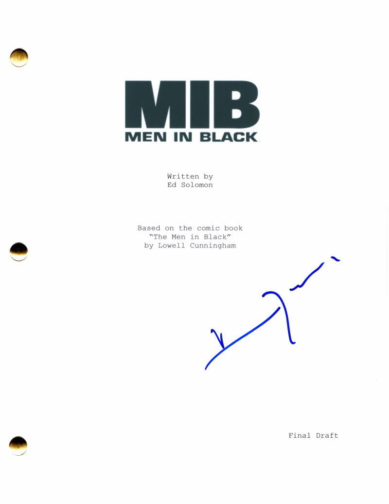 Vincent D'Onofrio Signed Autograph Men in Black Full Movie Script Edgar the Bug
