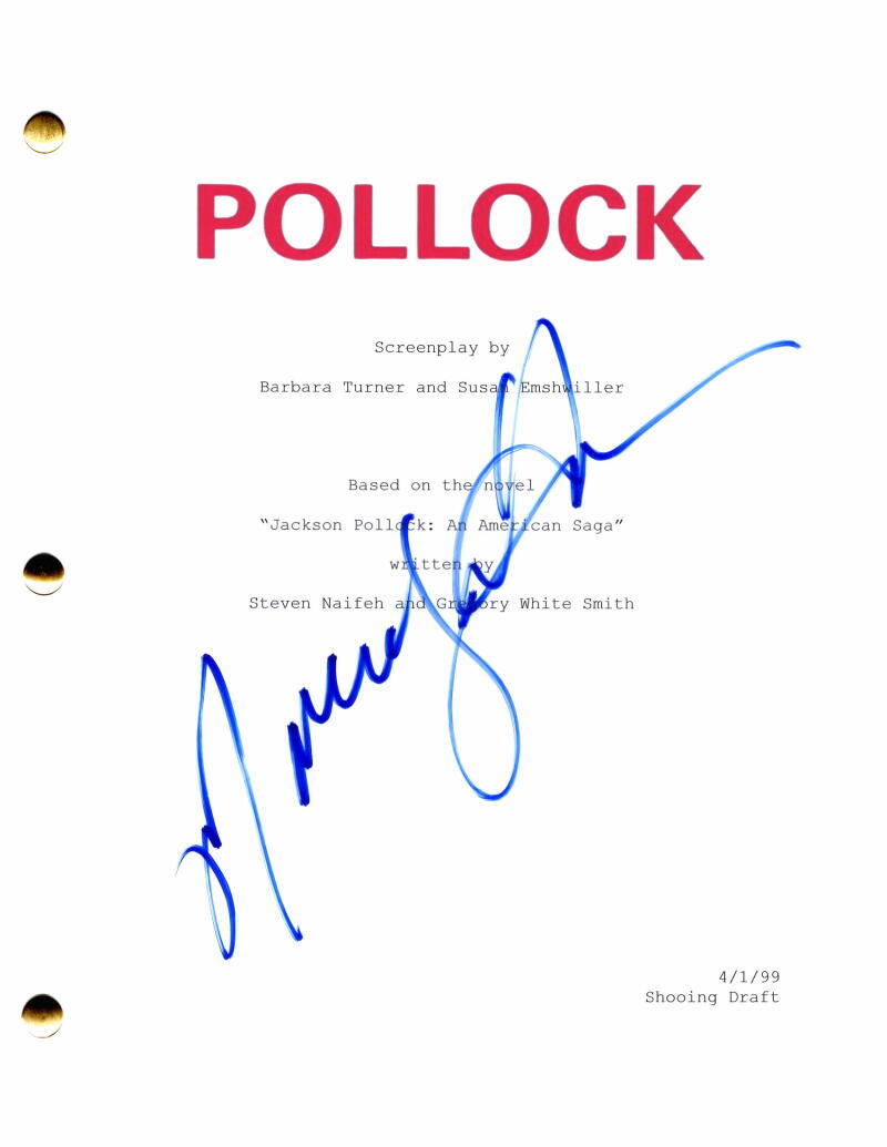 Marcia Gay Harden Signed Autograph Pollock Full Movie Script Lee Krasner Jackson
