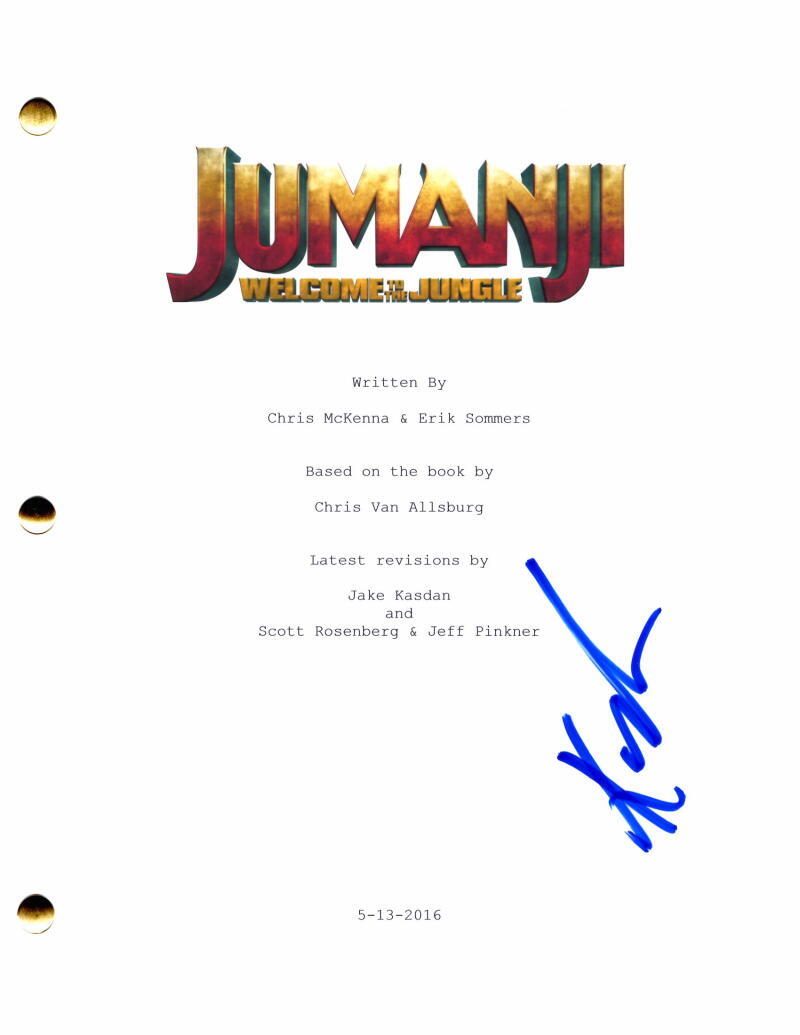 Karen Gillan Signed Autograph Jumanji Welcome to the Jungle Full Movie Script
