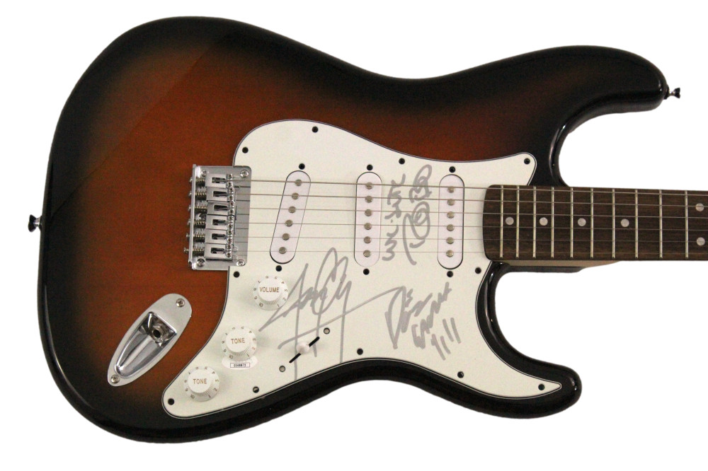 Misfits Band Signed Autograph Fender Electric Guitar - Dez Cadena Robo Jerry JSA
