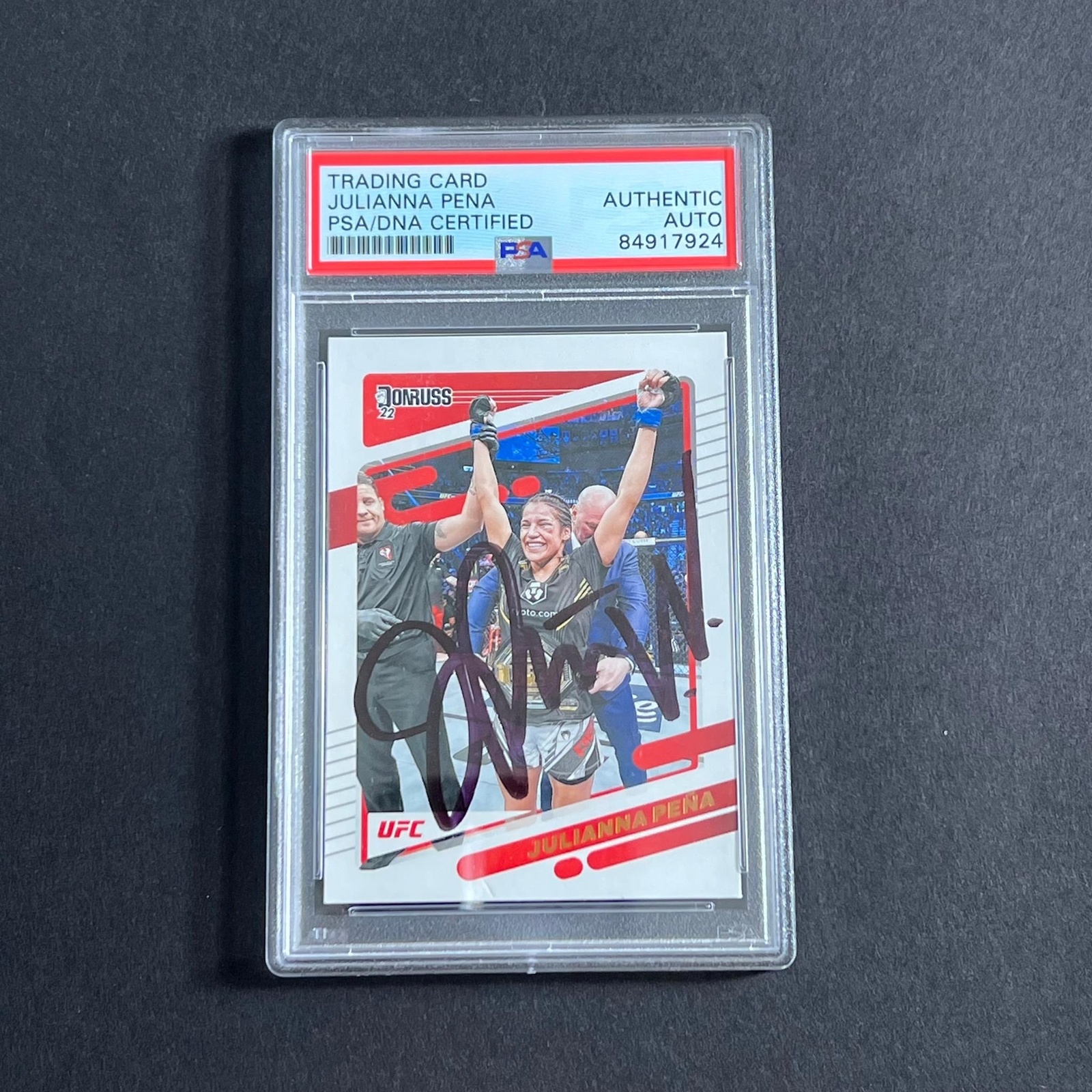 2022 Panini Donruss #52 Julianna Pena Signed Card AUTO PSA Slabbed UFC
