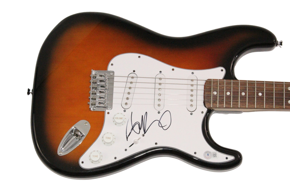 Dan Reynolds Imagine Dragons Signed Autograph Fender Electric Guitar Beckett COA
