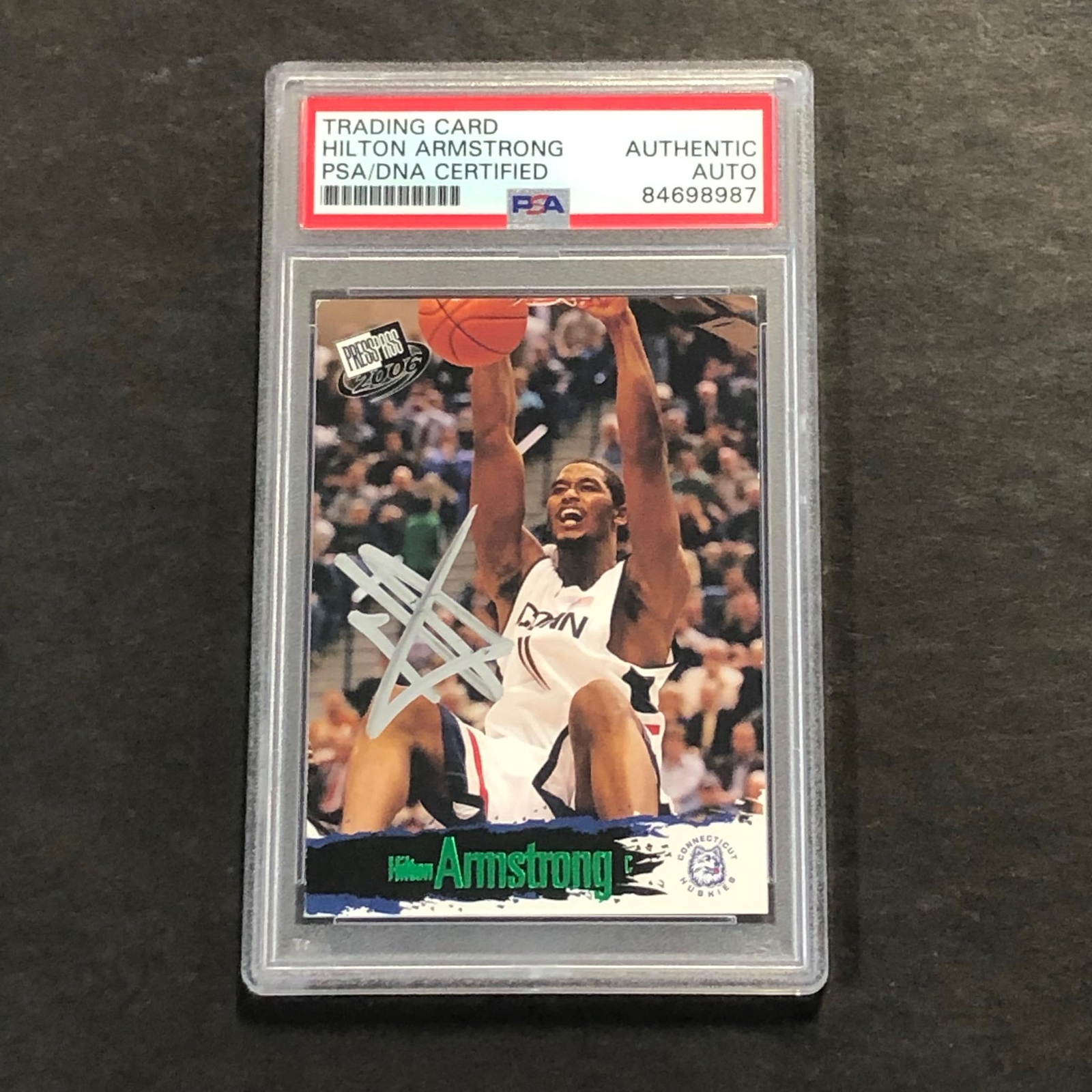 2006 Press Pass #SB3 Hilton Armstrong Signed Card AUTO PSA/DNA Slabbed Connectic
