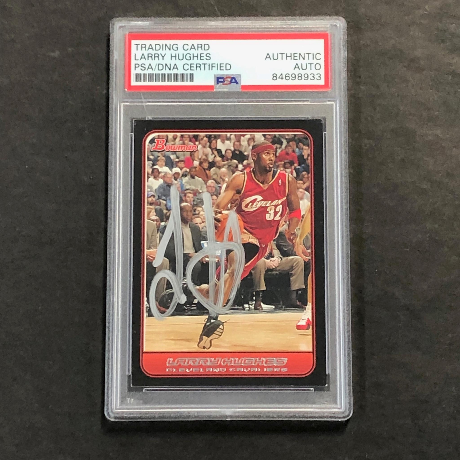 2006 Bowman Topps #40 Larry Hughes Signed Card AUTO PSA Slabbed Cavaliers
