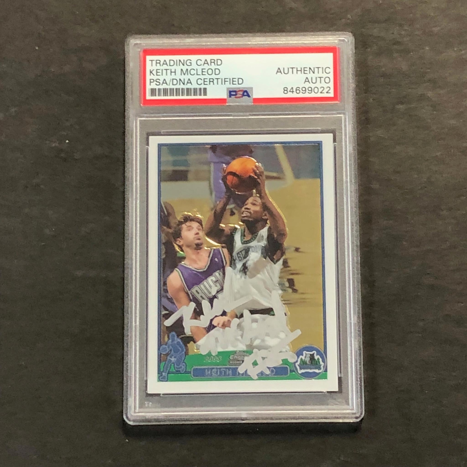 2004 Topps Chrome Limited Edition #163 Keith McLeod Signed Card AUTO PSA Slabbed
