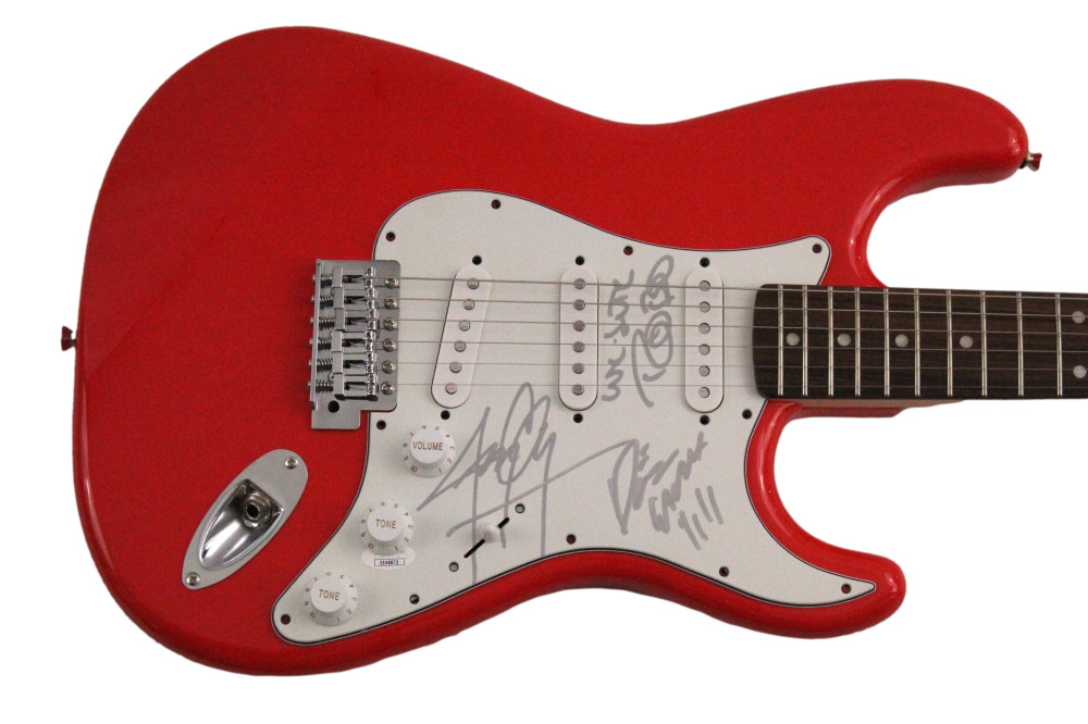 Misfits Band Signed Autograph Fender Electric Guitar - Dez Cadena Robo Jerry JSA
