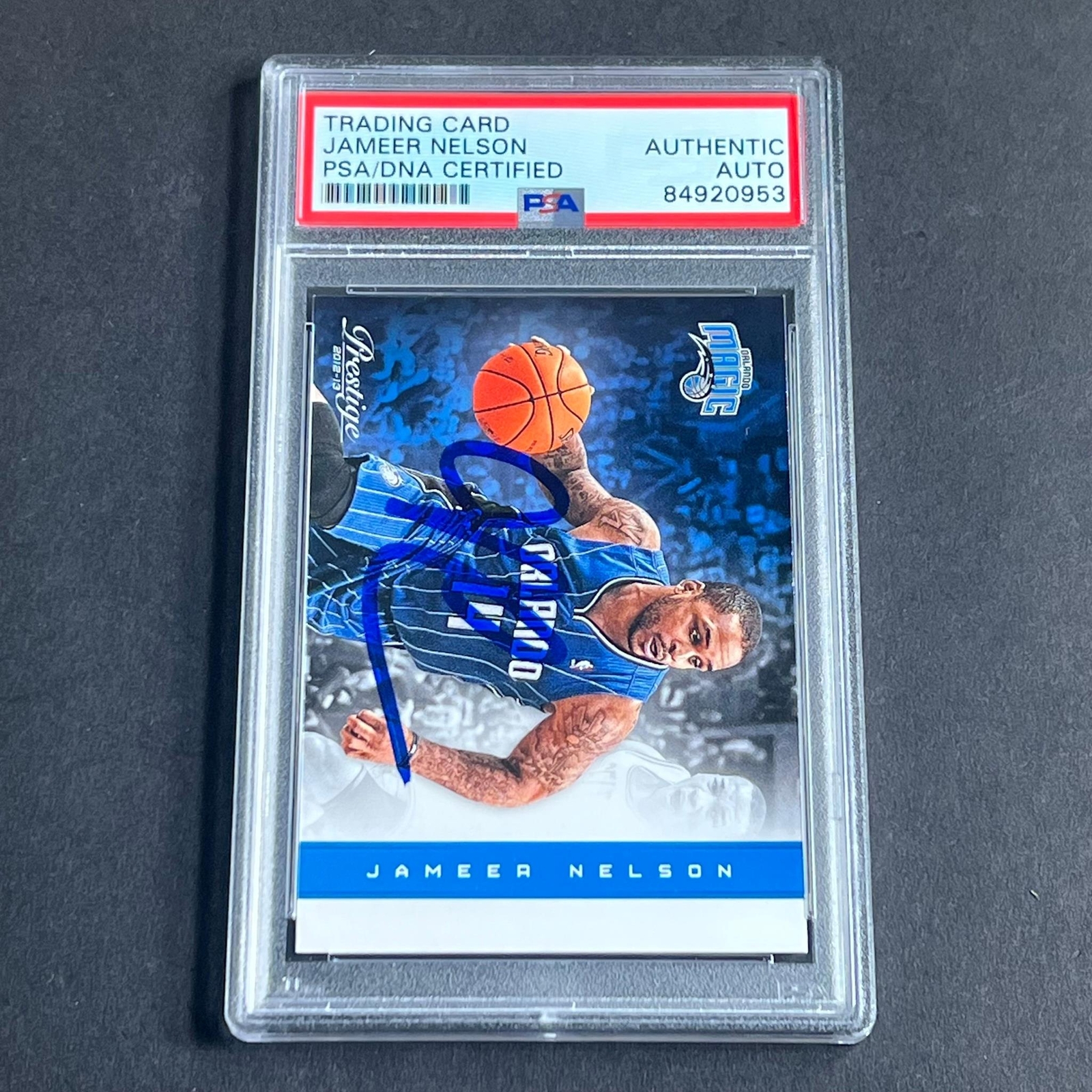 2012 Panini America #104 Jameer Nelson Signed Card AUTO PSA Slabbed Magic
