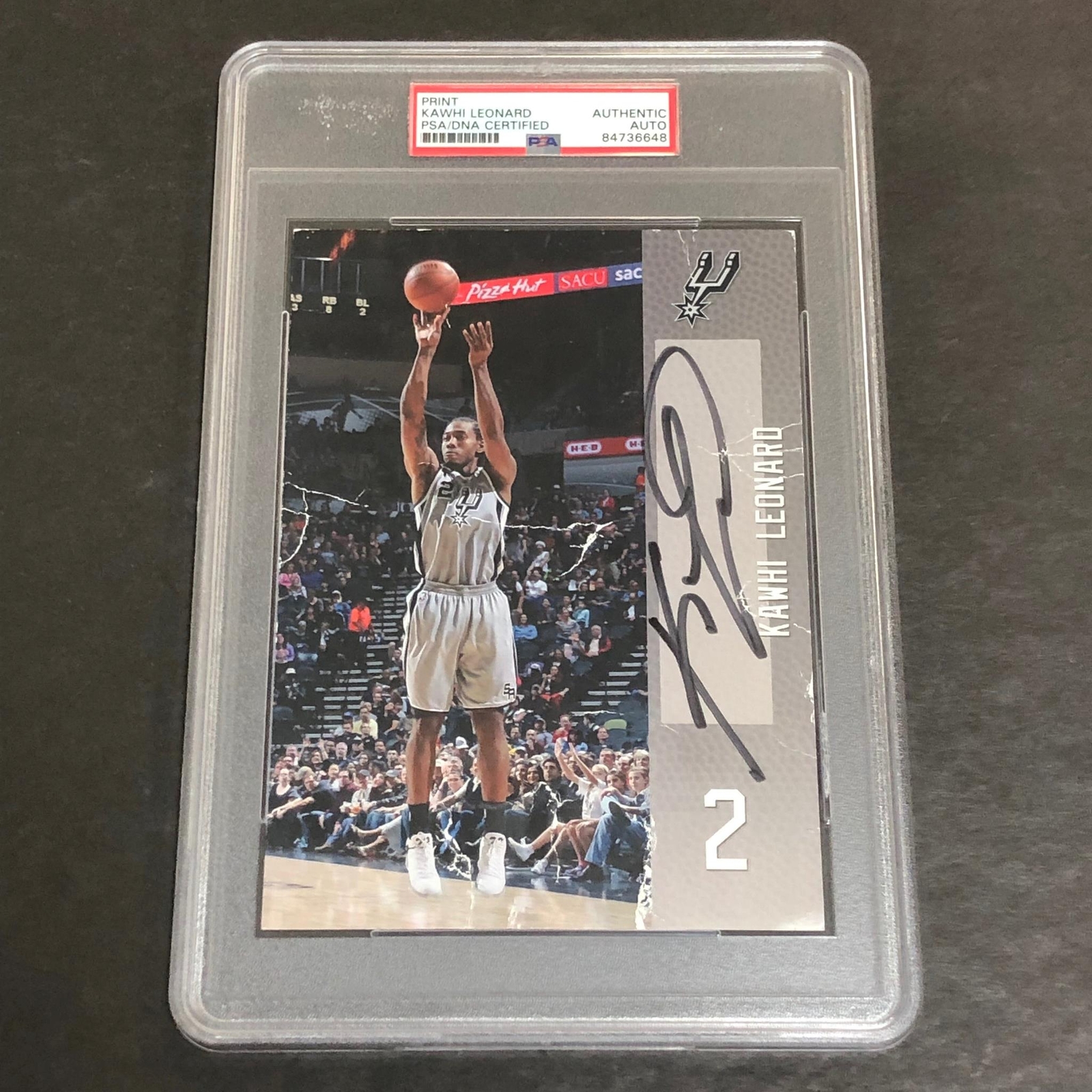 Kawhi Leonard Signed Print PSA/DNA San Antonio Spurs Autographed
