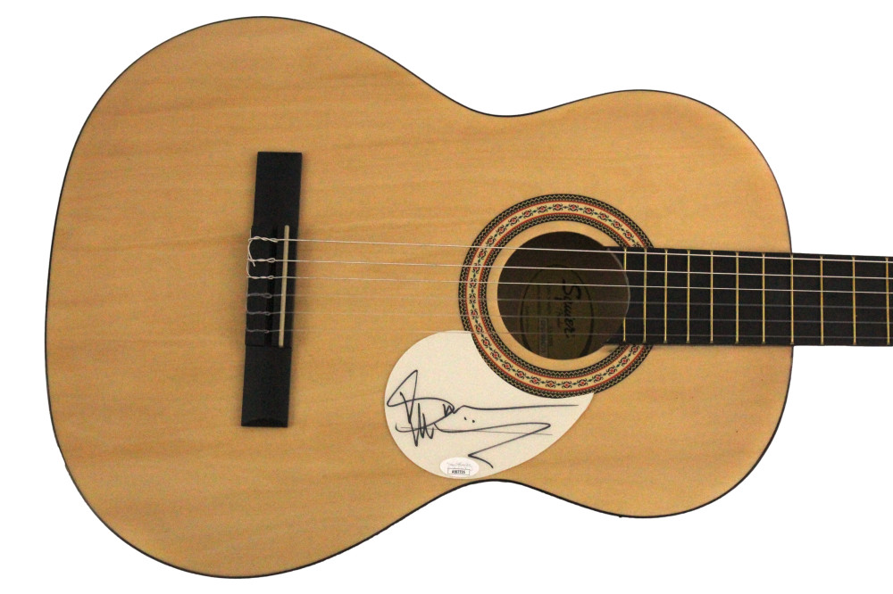 Bruce Dickinson Iron Maiden Signed Autograph Fender Acoustic Guitar w/ JSA COA
