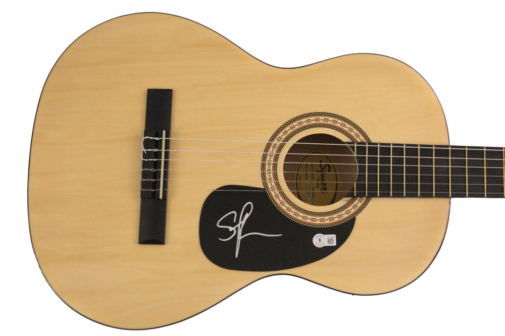 Stefan Lessard Dave Matthews Band Signed Autograph Fender Acoustic Guitar BAS
