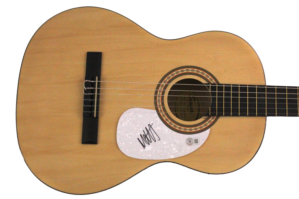 Matty Healy the 1975 Signed Autograph Fender Acoustic Guitar Matt w/ Beckett COA
