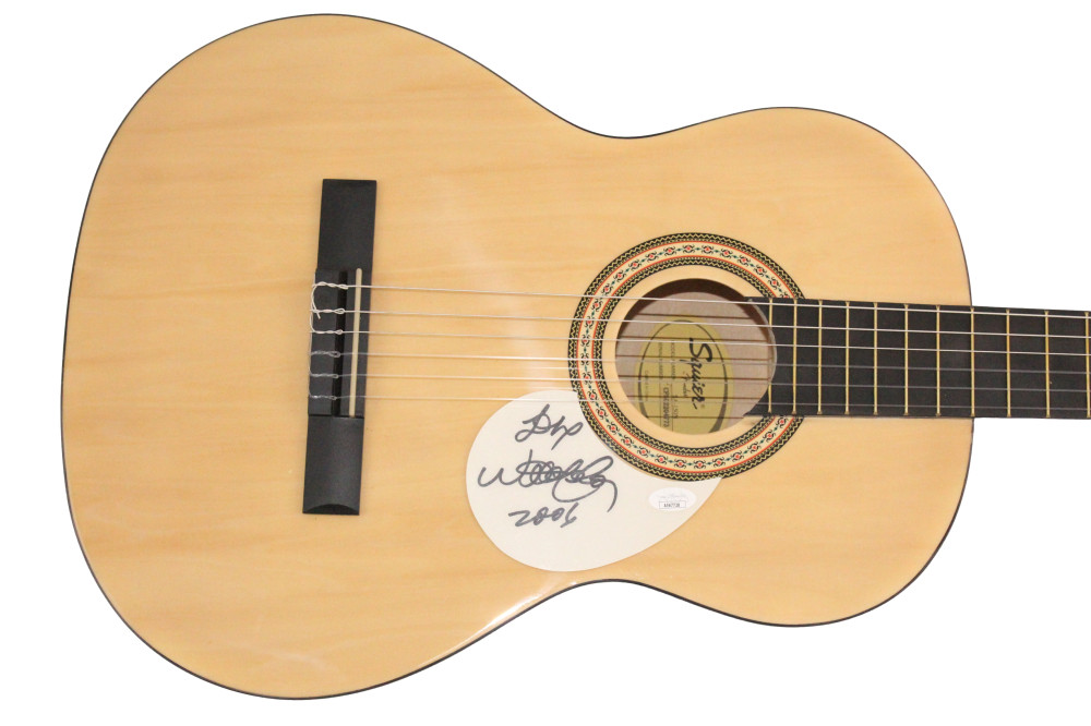 Willie Nelson Signed Autograph Full Size Fender Acoustic Guitar w/ JSA COA
