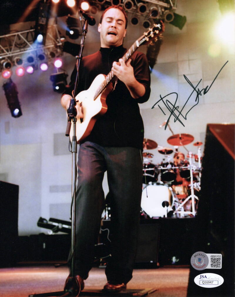 Dave Matthews Signed Autograph 8x10 Photo - Band Crash w/ JSA Beckett COA
