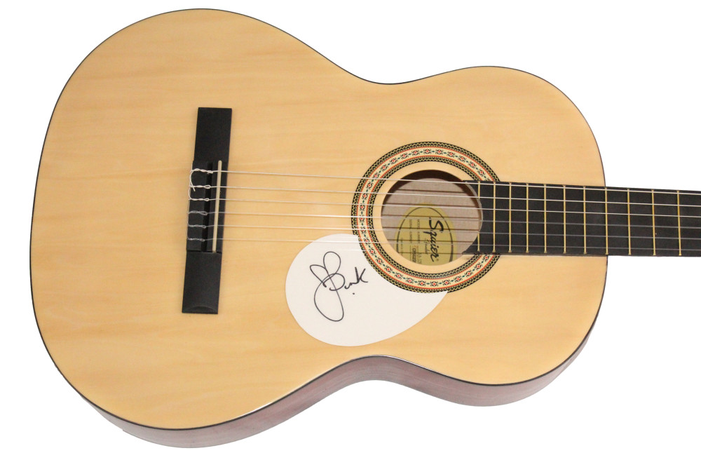 Pink P!nk Signed Autograph Full Size Fender Acoustic Guitar Trustfall w/ JSA COA
