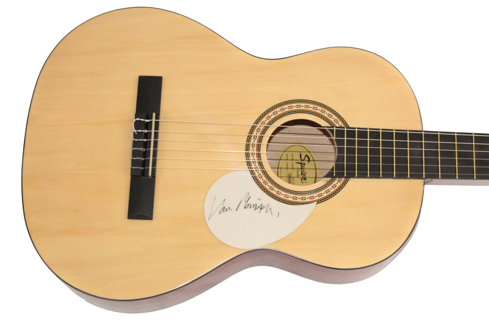 Van Morrison Signed Autograph Fender Acoustic Guitar - Moondance w/ JSA COA
