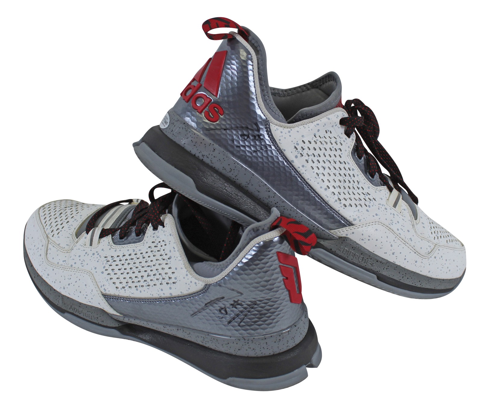 Blazers Damian Lillard Signed 2015 Game Used Adidas Shoes Photomatched RPM & BAS
