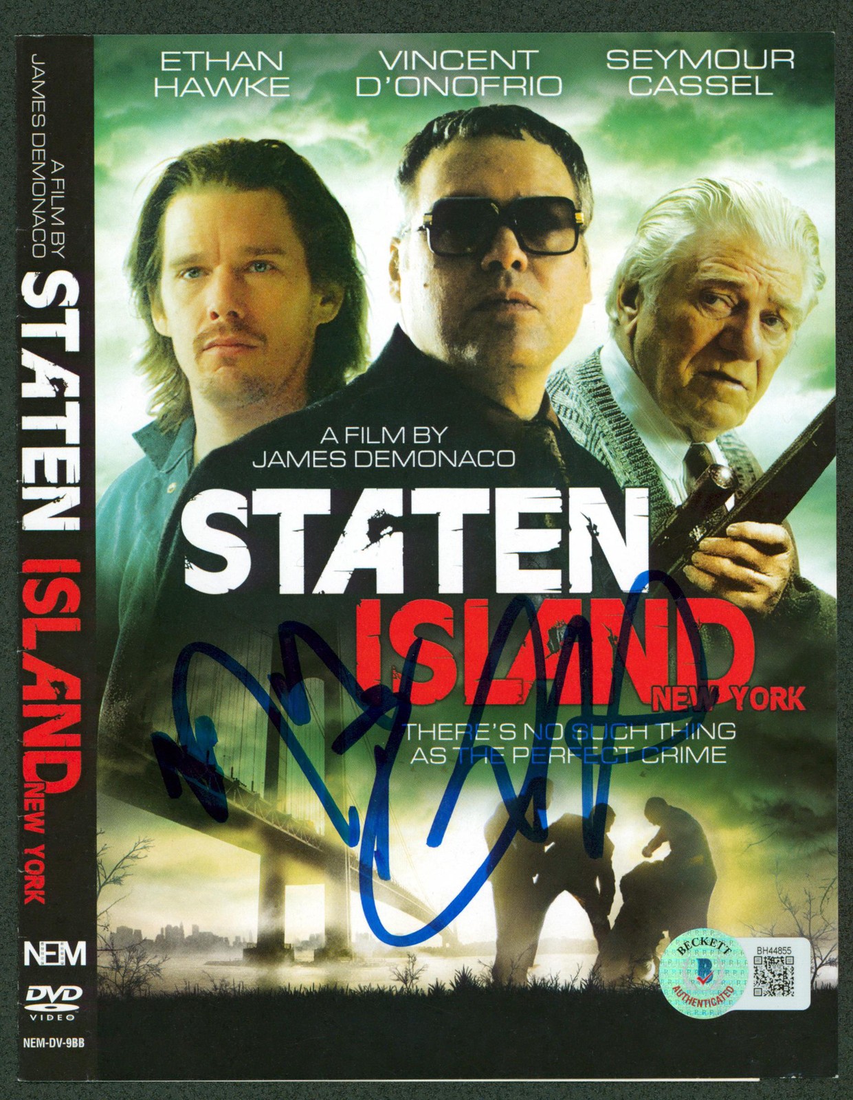 Vincent D'Onofrio & Ethan Hawke Signed Staten Island DVD Cover BAS #BH44855
