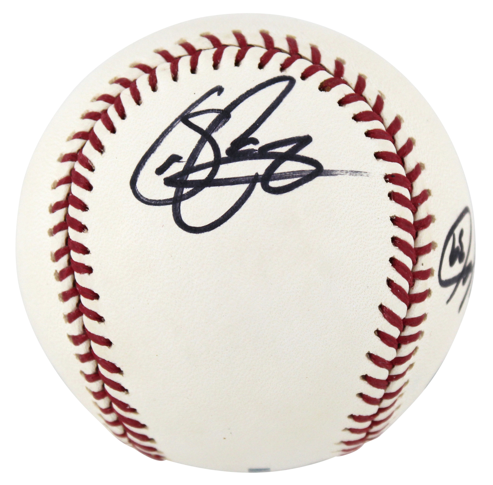 Sean Casey, Aaron Harang, & Eric Milton Signed Oml Baseball BAS #AB76891
