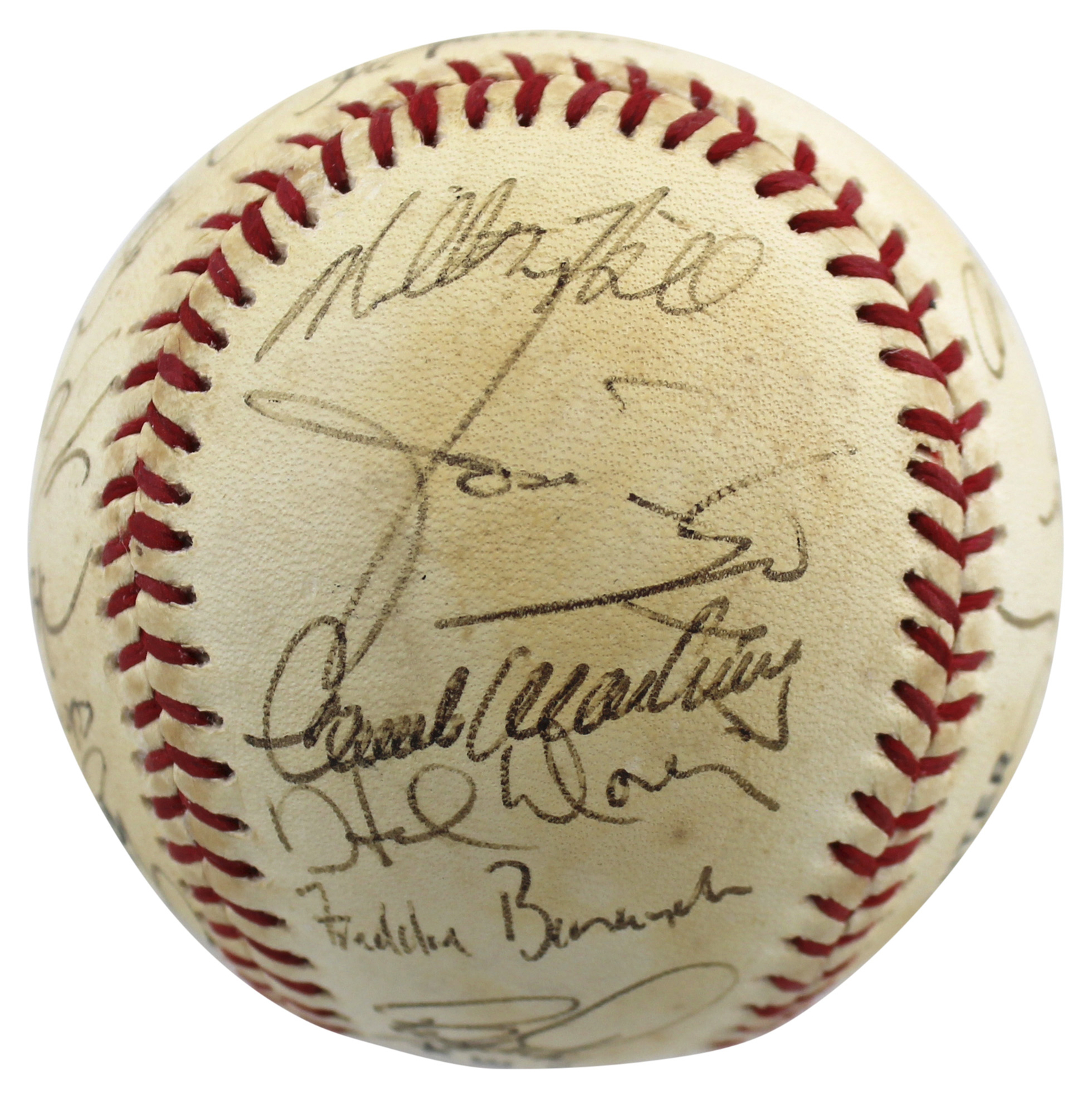 1991 Reds (23) Larkin, Perez Authentic Signed Onl Baseball BAS #AC01893
