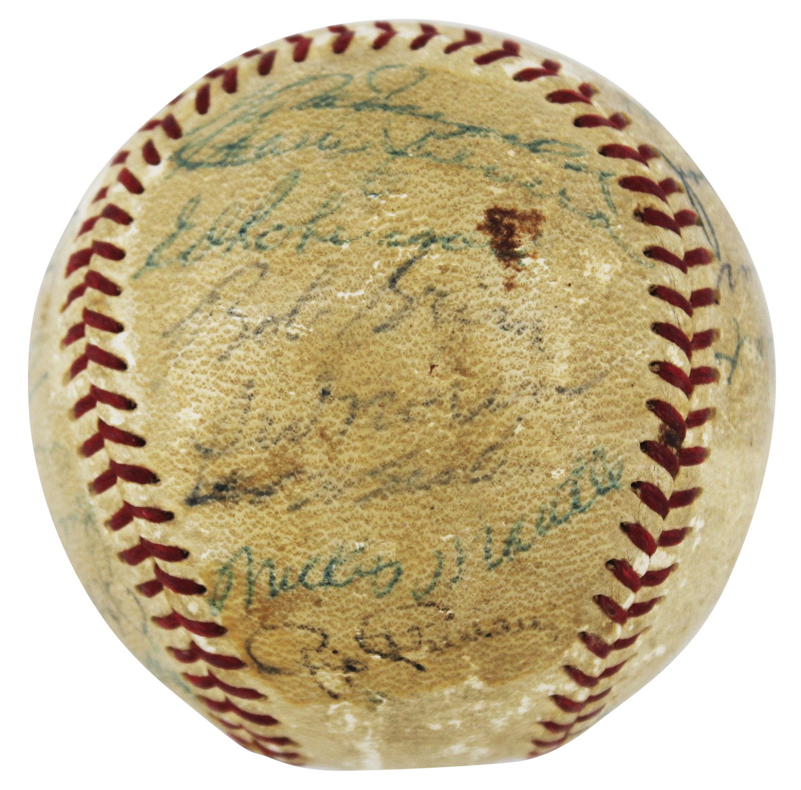 1955 YANKEES (29) MICKEY MANTLE, PHIL RIZZUTO, YOGI BERRA & ED FORD AUTHENTIC COLLECTIBLE MEMORABILIA