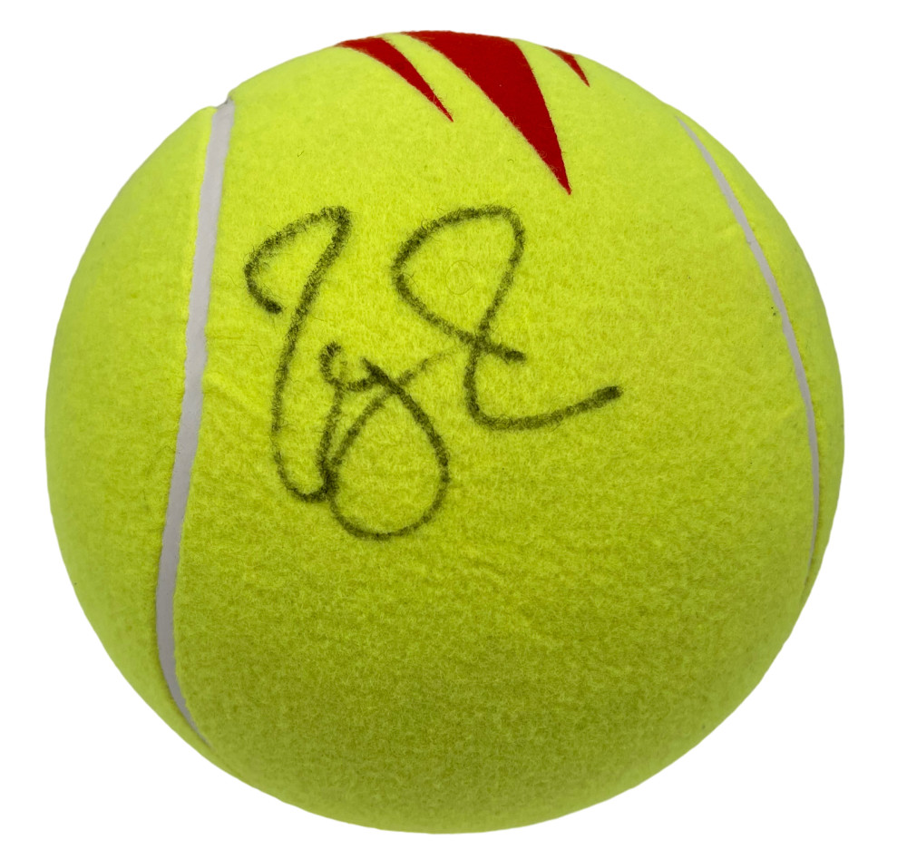 ROGER FEDERER SIGNED JUMBO TENNIS BALL WILSON US OPEN AUTOGRAPH BECKETT LOA 3
