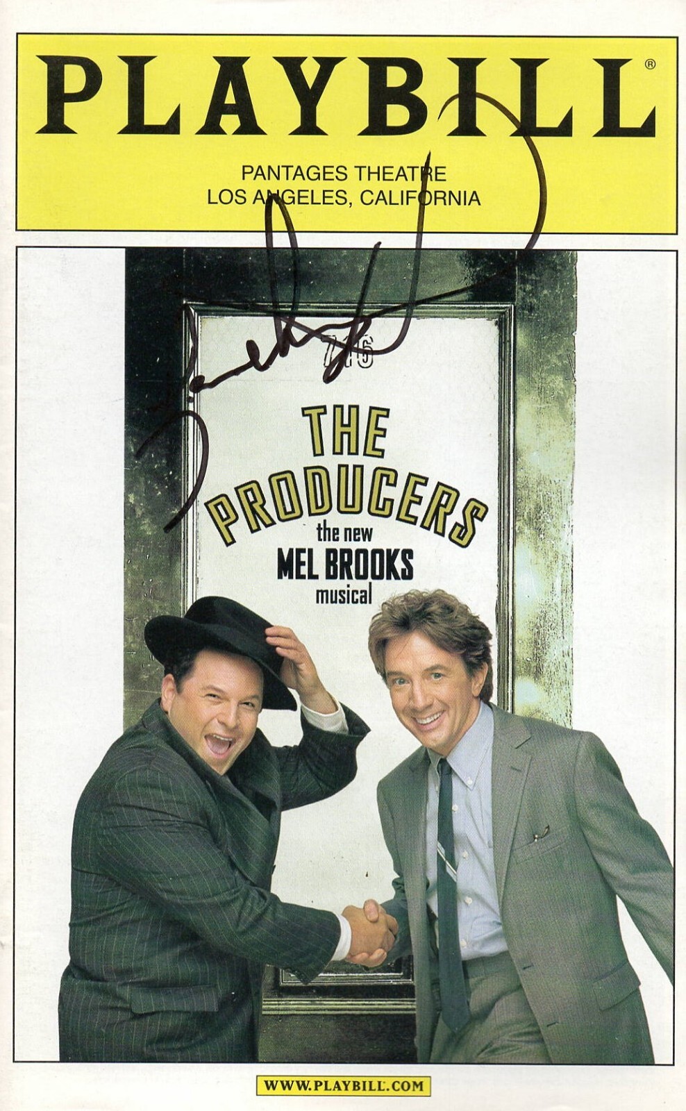 JASON ALEXANDER SIGNED THE PRODUCERS PLAYBILL VINTAGE AUTHENTIC AUTOGRAPH
