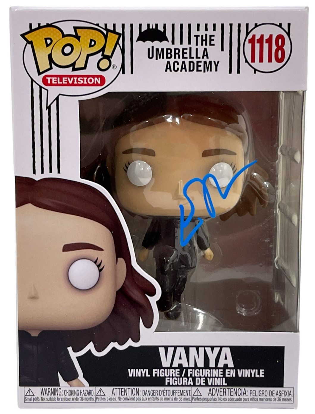 ELLIOT ELLEN PAGE SIGNED VANYA FUNKO 1118 UMBRELLA ACADEMY AUTOGRAPH BECKETT
