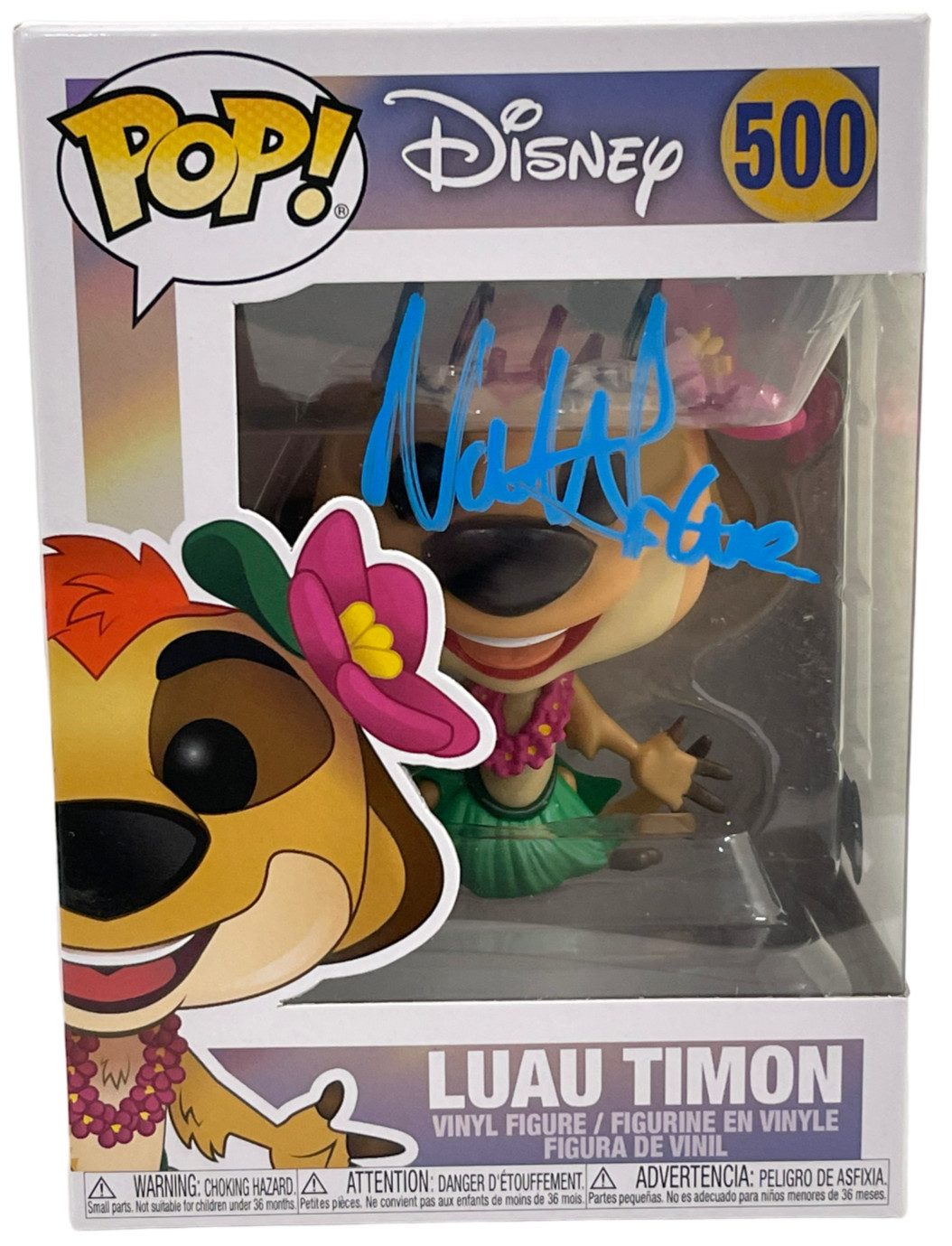 NATHAN LANE LUAU TUMON LION KING FUNKO DISNEY AUTHENTIC AUTOGRAPH BECKETT
