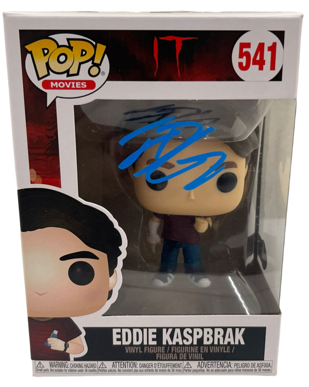 JACK DYLAN GRAZER SIGNED EDDIE KASPBRAK IT 541 FUNKO AUTHENTIC AUTOGRAPH BECKETT
