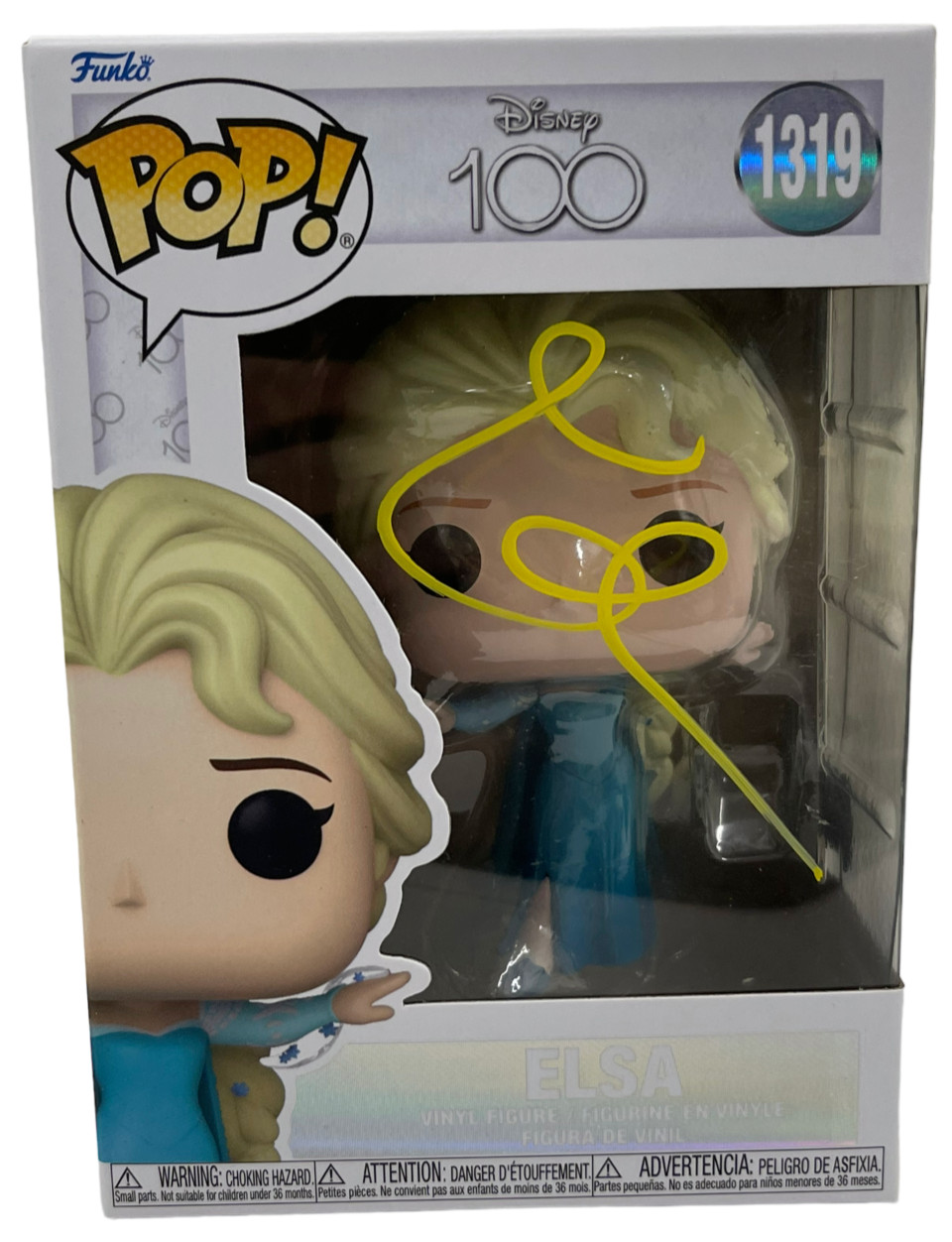 IDINA MENZEL SIGNED ELSA DISNEY 1319 FROZEN FUNKO AUTHENTIC AUTOGRAPH BECKETT
