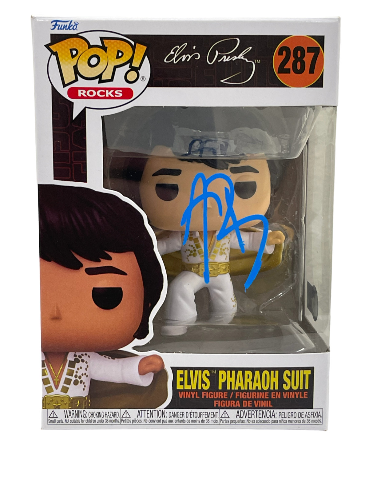 AUSTIN BUTLER SIGNED ELVIS 287 PHAROAH SUIT FUNKO FIGURE AUTOGRAPH BECKETT
