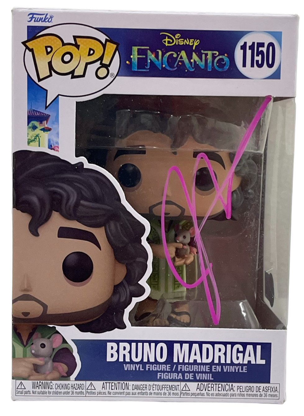 JOHN LEGUIZAMO SIGNED FUNKO BRUNO MADRIGAL ENCANTO AUTHENTIC AUTOGRAPH BECKETT
