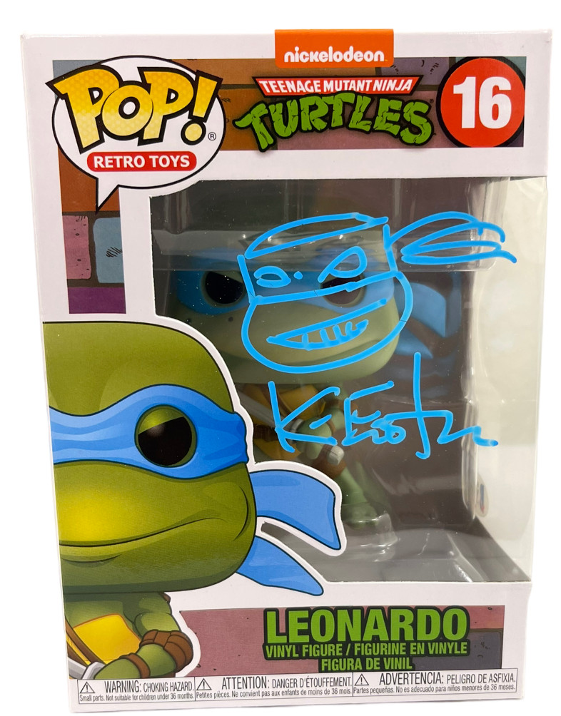 KEVIN EASTMAN TMNT SIGNED FUNKO FIGURE LEONARDO AUTOGRAPH PROOF BECKETT COA
