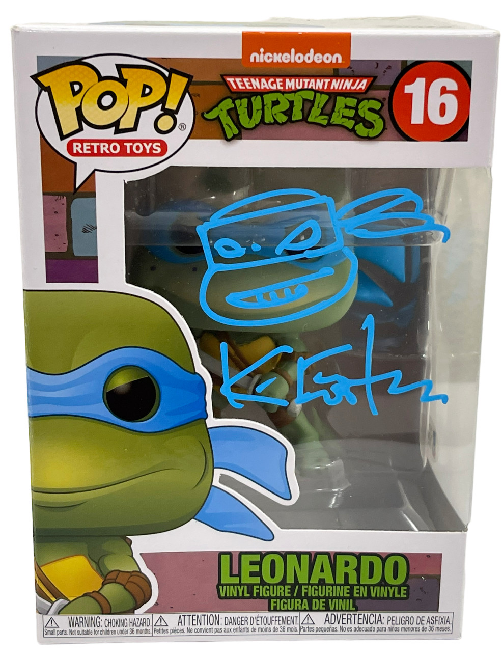 KEVIN EASTMAN TMNT SIGNED FUNKO FIGURE LEONARDO AUTOGRAPH PROOF BECKETT COA
