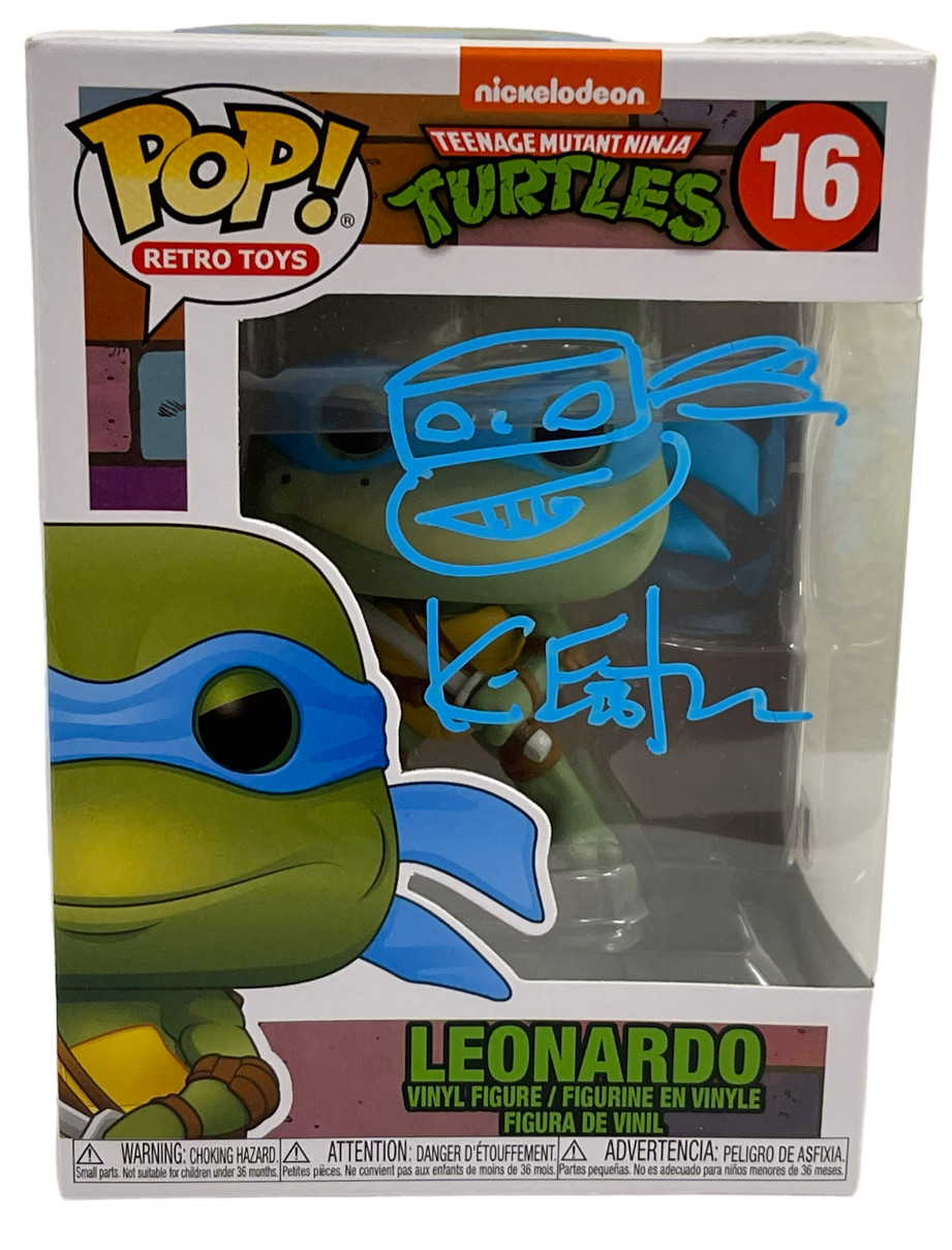 KEVIN EASTMAN TMNT SIGNED FUNKO FIGURE LEONARDO AUTOGRAPH PROOF BECKETT COA

