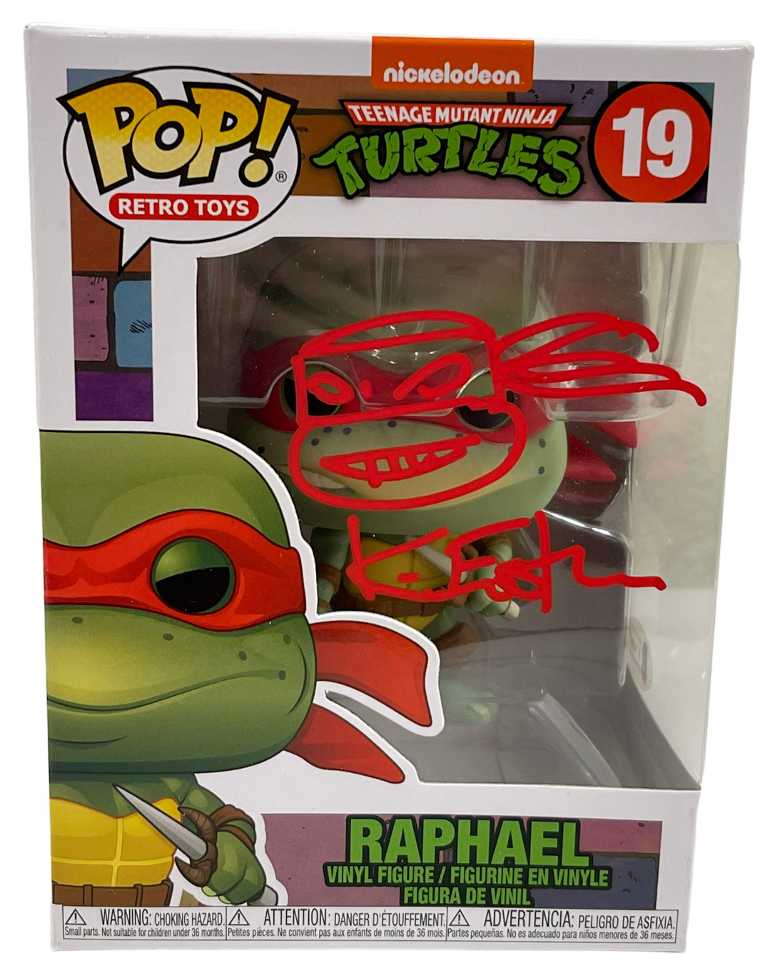 KEVIN EASTMAN TMNT SIGNED FUNKO FIGURE RAPHAEL AUTOGRAPH PROOF BECKETT COA
