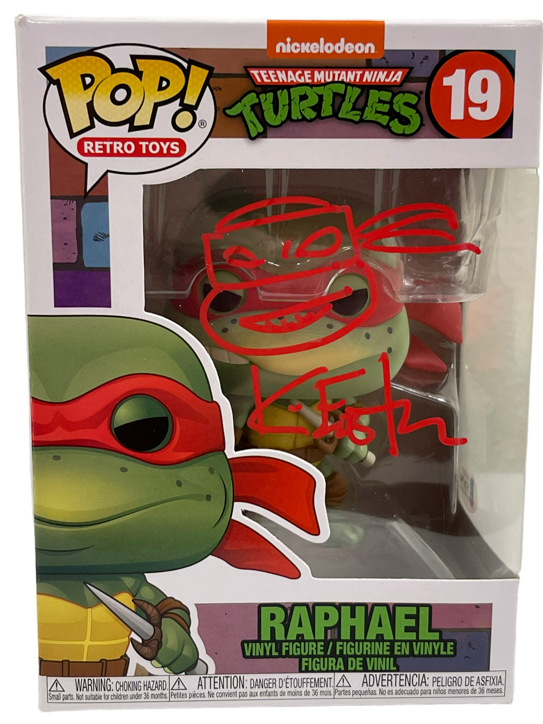 KEVIN EASTMAN TMNT SIGNED FUNKO FIGURE RAPHAEL AUTOGRAPH PROOF BECKETT COA

