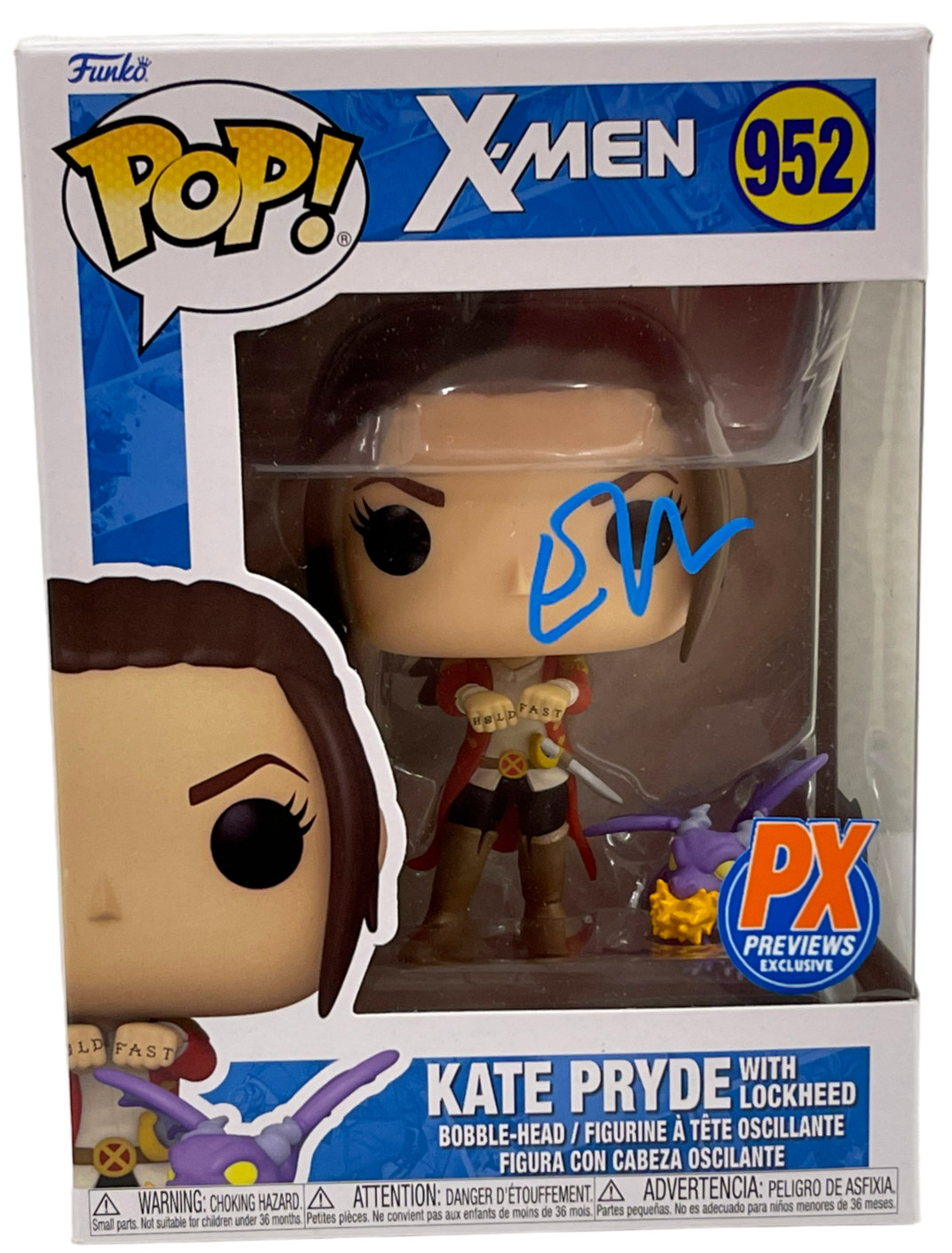 ELLIOT ELLEN PAGE SIGNED KATE PRYDE 952 FUNKO X-MEN AUTHENTIC AUTOGRAPH BECKETT
