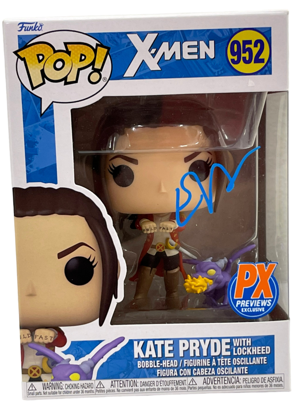 ELLIOT ELLEN PAGE SIGNED KATE PRYDE 952 FUNKO X-MEN AUTHENTIC AUTOGRAPH BECKETT
