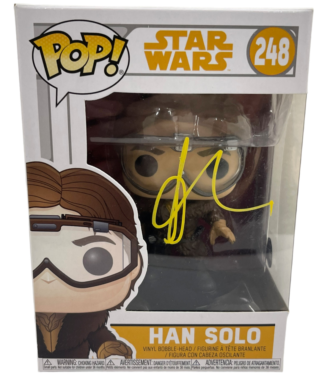 ALDEN EHRENREICH SIGNED HAN SOLO 248 FUNKO STAR WARS AUTHENTIC AUTOGRAPH BECKETT
