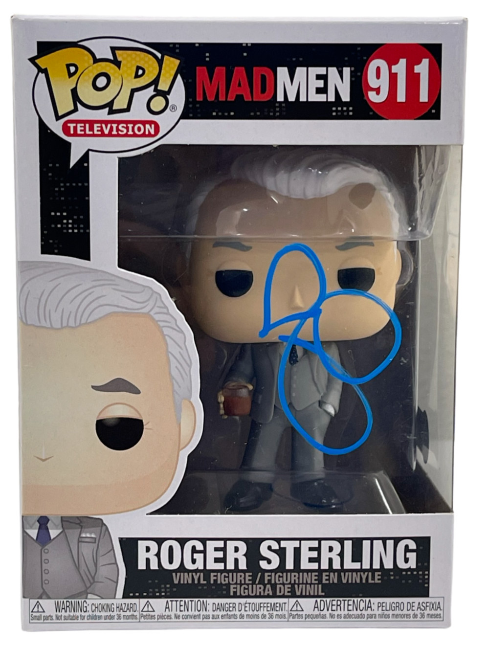 JOHN SLATTERY SIGNED ROGER STERLING FUNKO 911 MAD MEN AUTOGRAPH BECKETT
