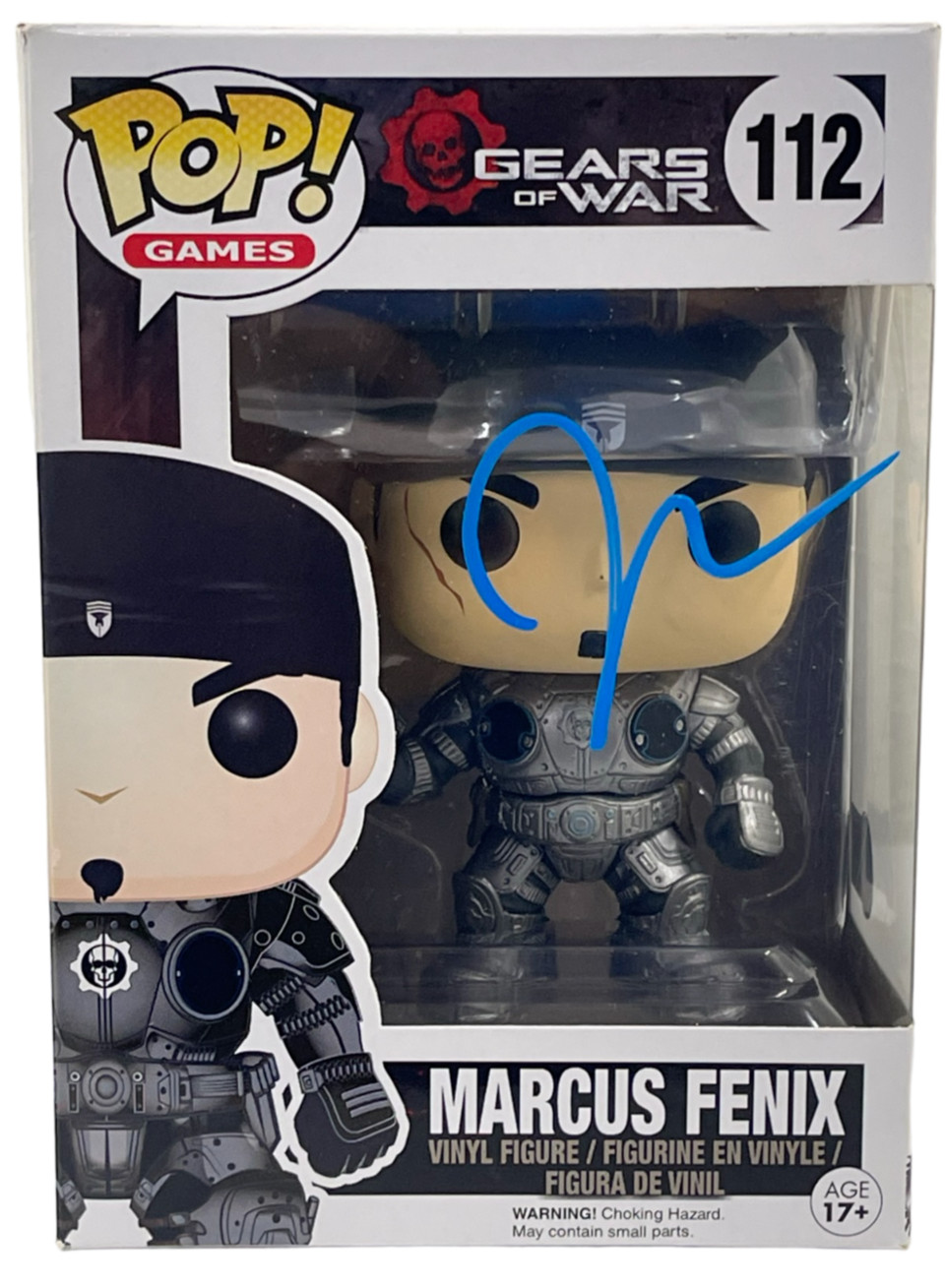 JOHN DIMAGGIO SIGNED MARCUS FENIX FUNKO 112 GEARS OF WAR AUTOGRAPH BECKETT
