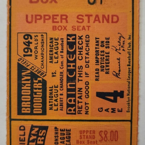 1949 BROOKLYN DODGERS EBBETS FIELD NL VS AL TICKET RARE
Opens in a new window or tab
