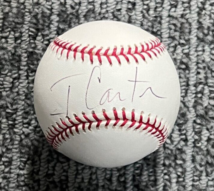 Jimmy Carter signed autographed Official Major League Baseball In person
