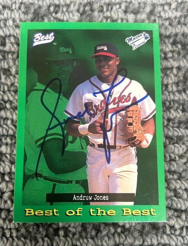 Andruw Jones 1995 Classic Best of the Best signed autographed card Braves
