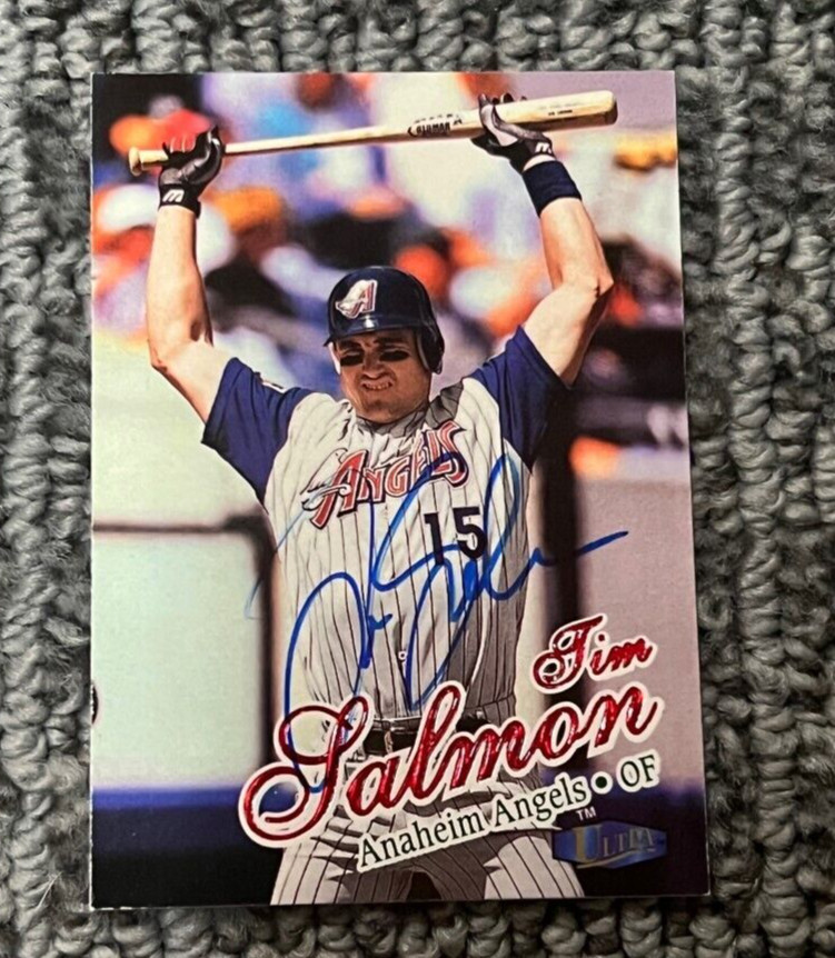 Tim Salmon signed autographed 1998 Fleer Ultra #7 California Angels
