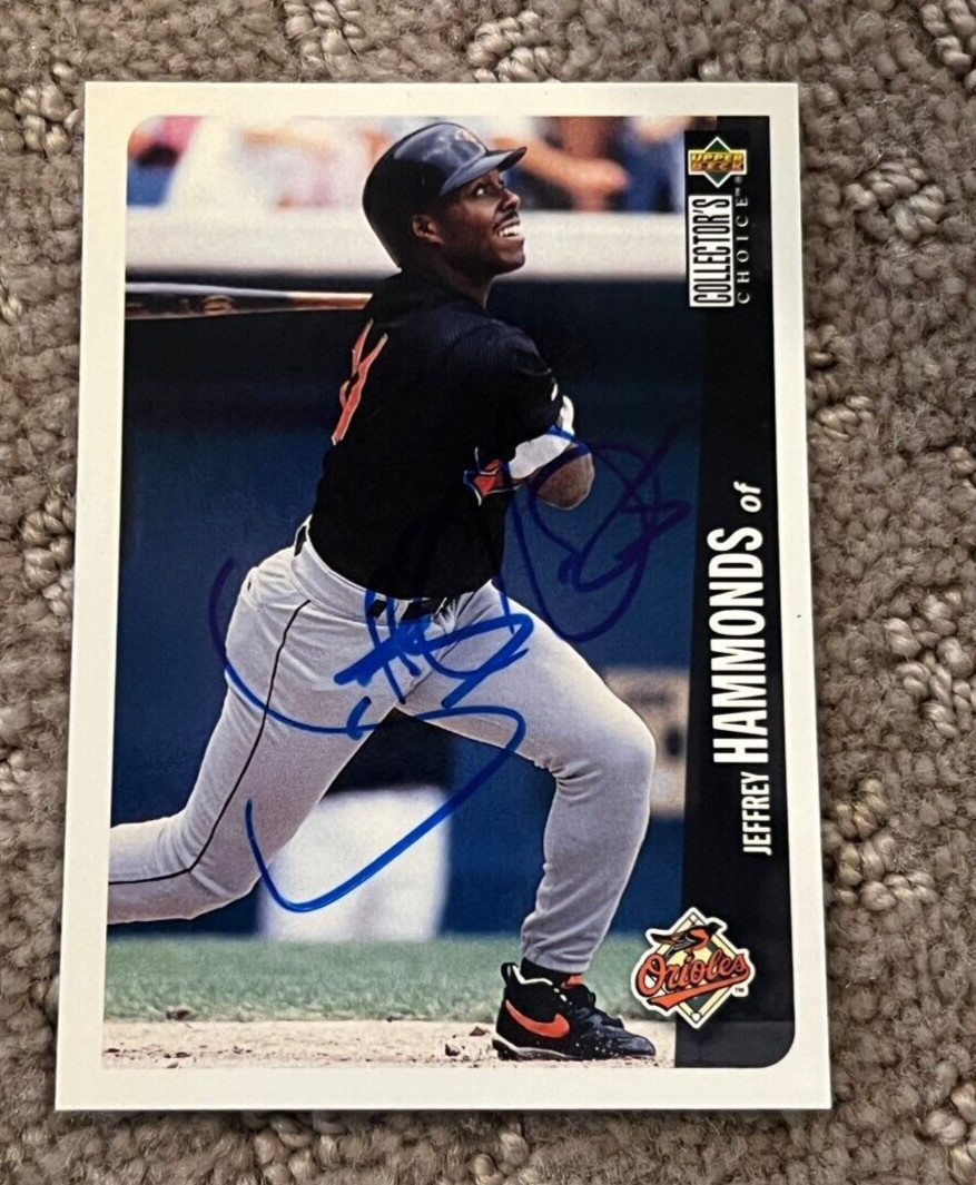 Jeffrey Hammonds Signed Autographed 1996 Collector's Choice Baseball Card #467

